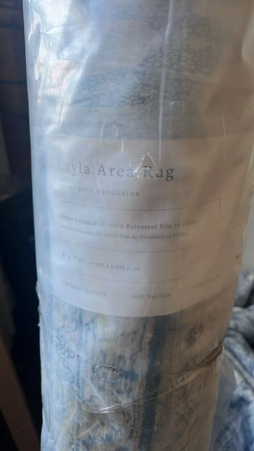 Loloi II LAYLA Area Rug LAY-07 BLUE / TANGERINE 5' x 7'6" image indicator(9)