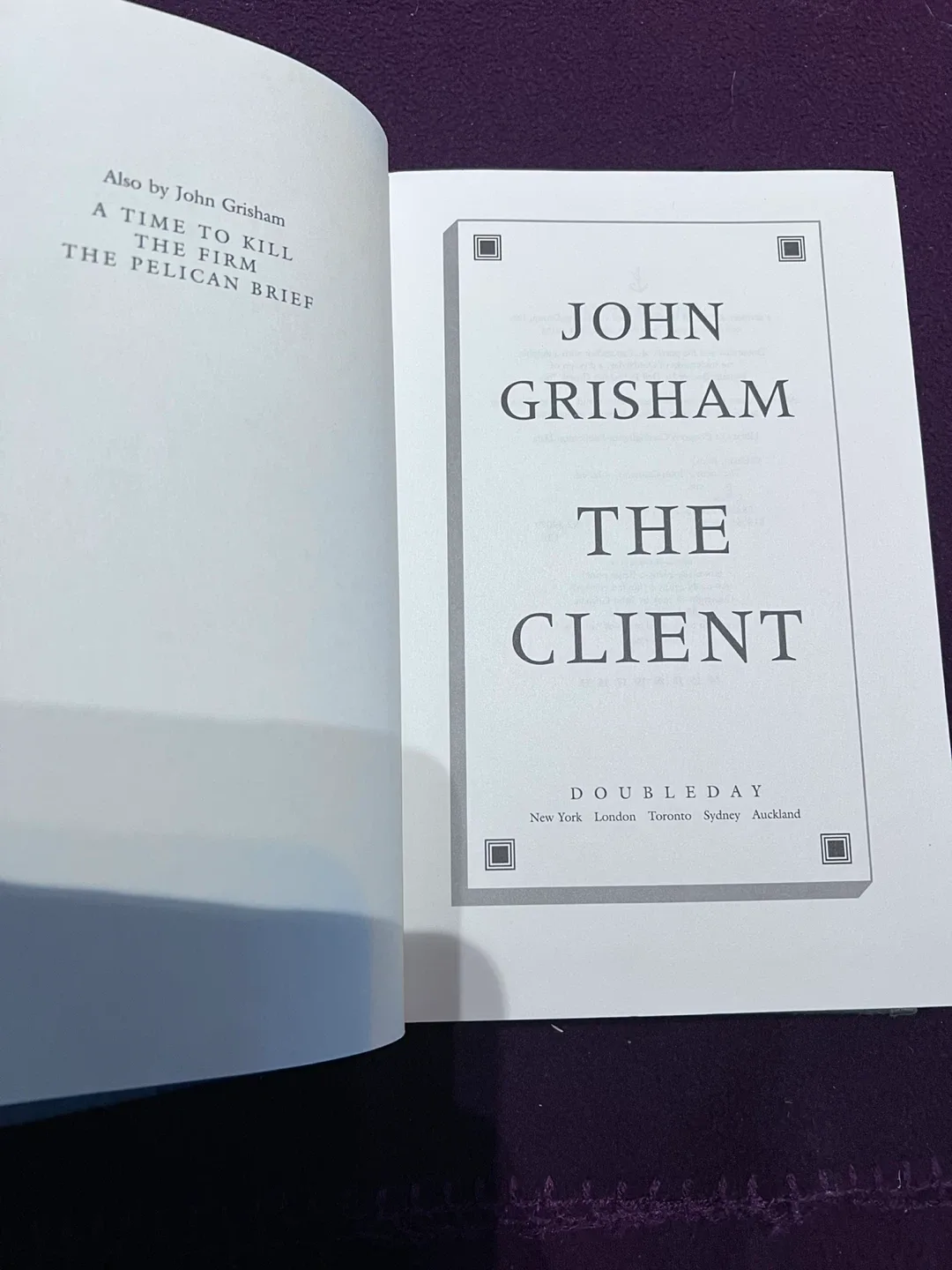 The Client by John Grisham, Doubleday image indicator(2)