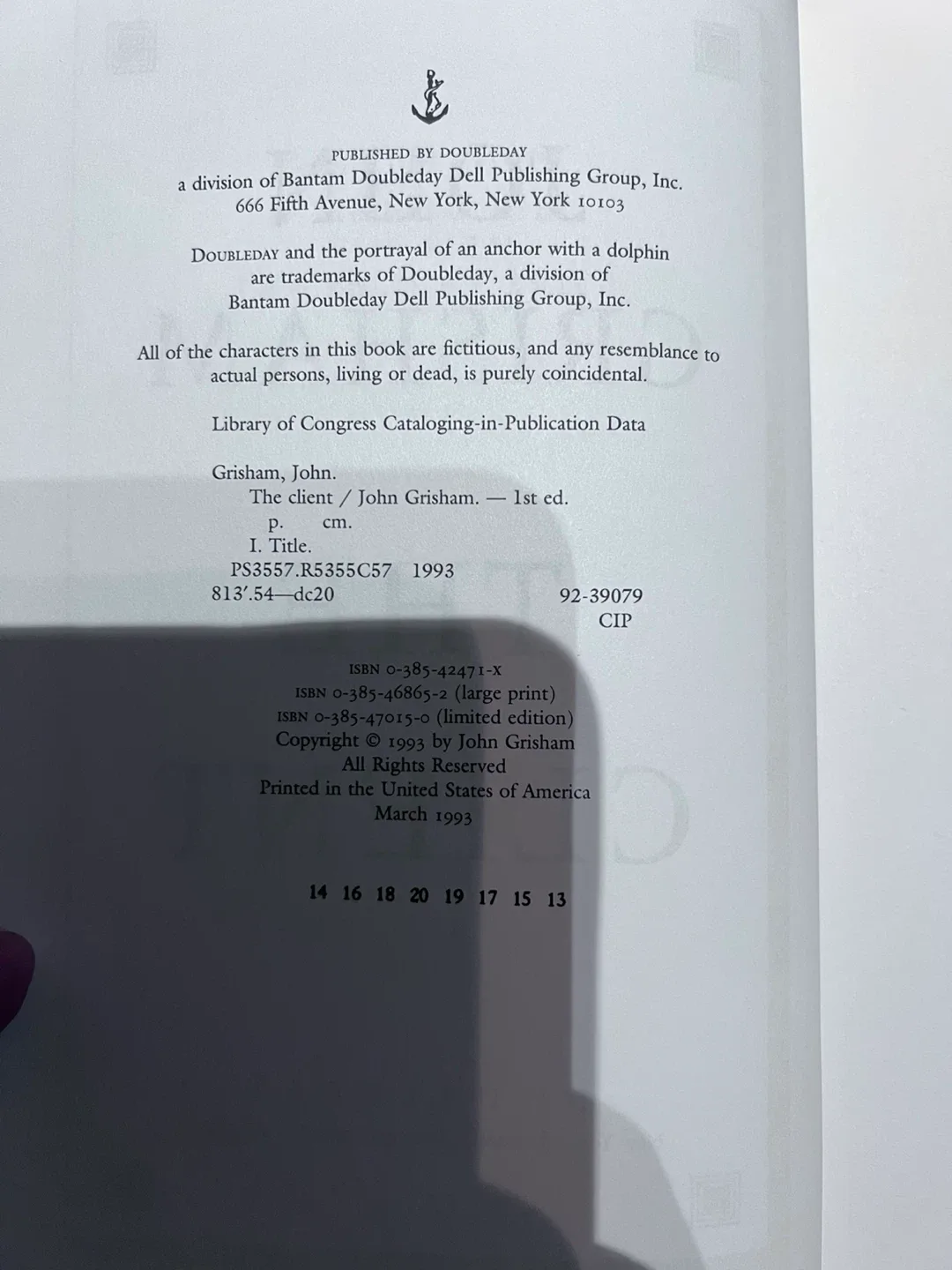 The Client by John Grisham, Doubleday image indicator(3)