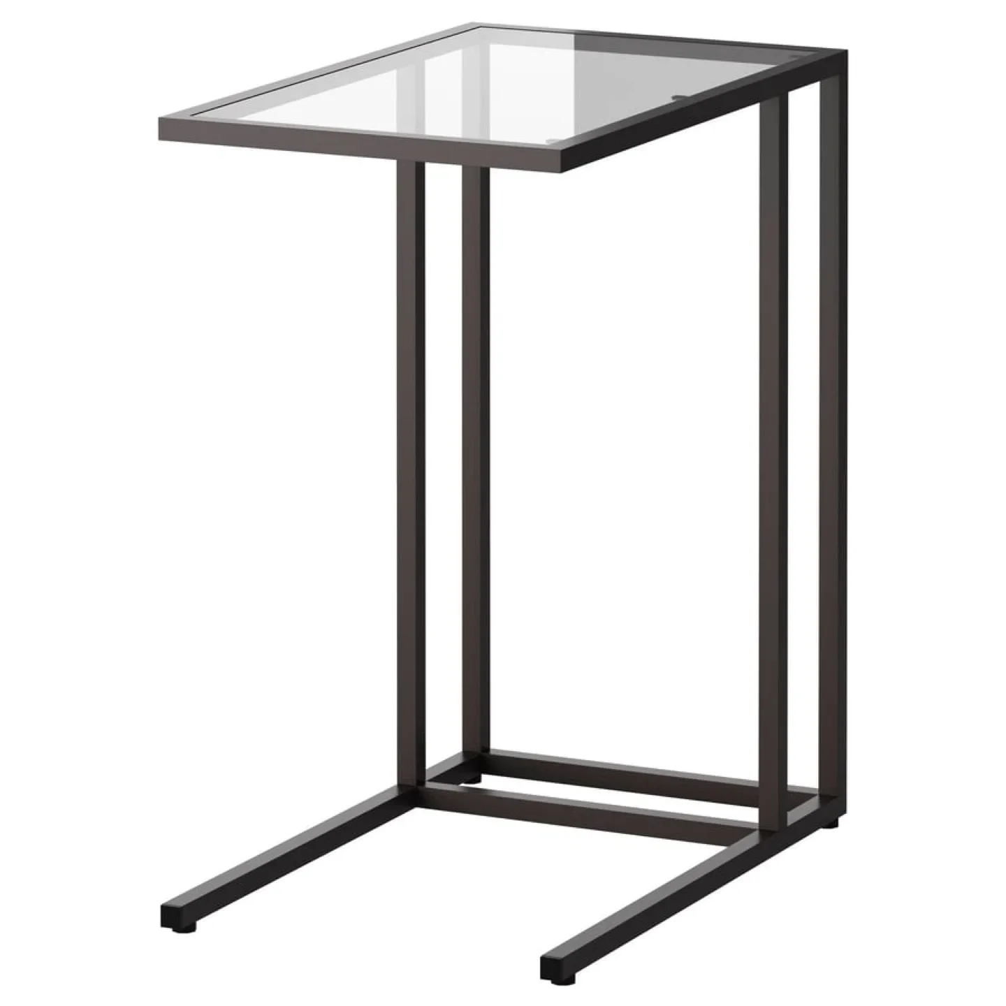 Glass Top C Table - Bronze Finish thumbnail
