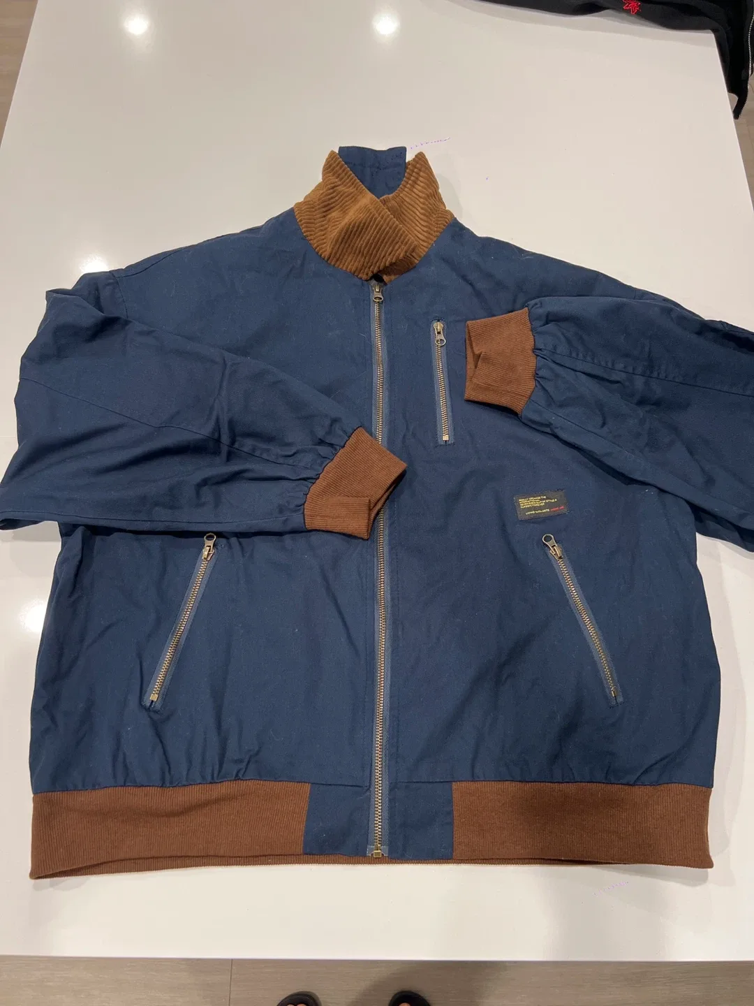 Brushka XL Blue & Brown Jacket thumbnail