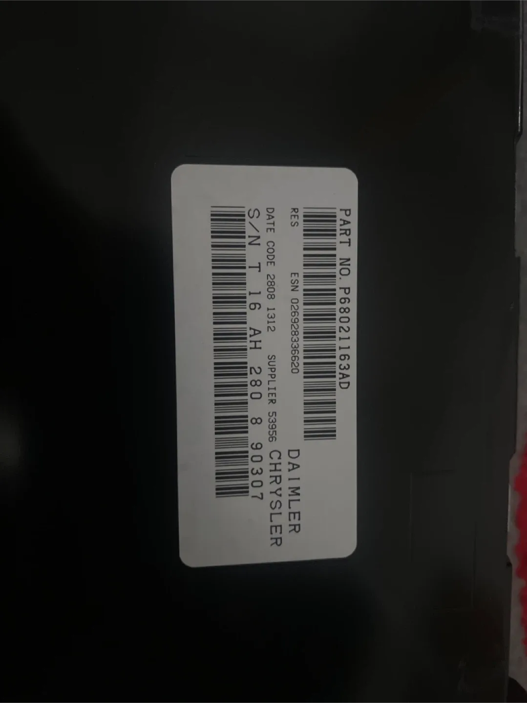 Chrysler/Daimler Car Radio P68021163AD image indicator(5)