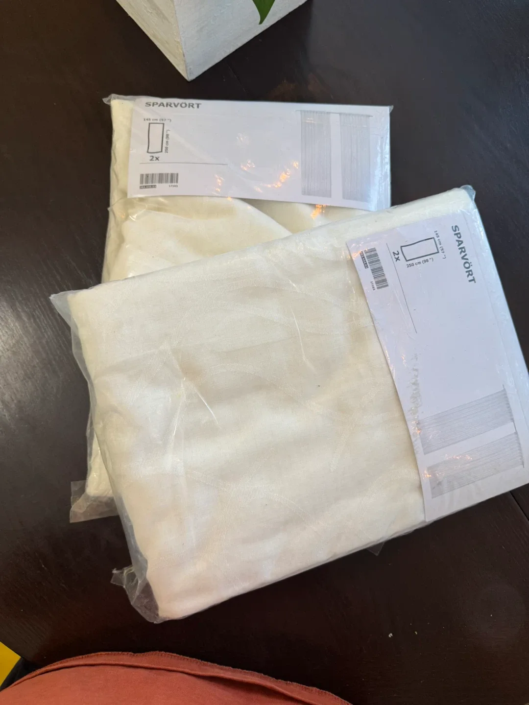 IKEA SPARVORT Curtain, White, New in Package thumbnail