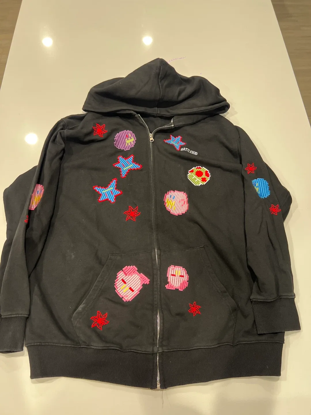 Battle Kid Black Zip-Up Hoodie thumbnail
