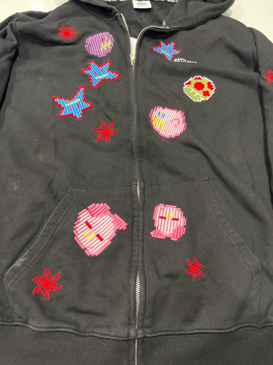 Battle Kid Black Zip-Up Hoodie - photo 3