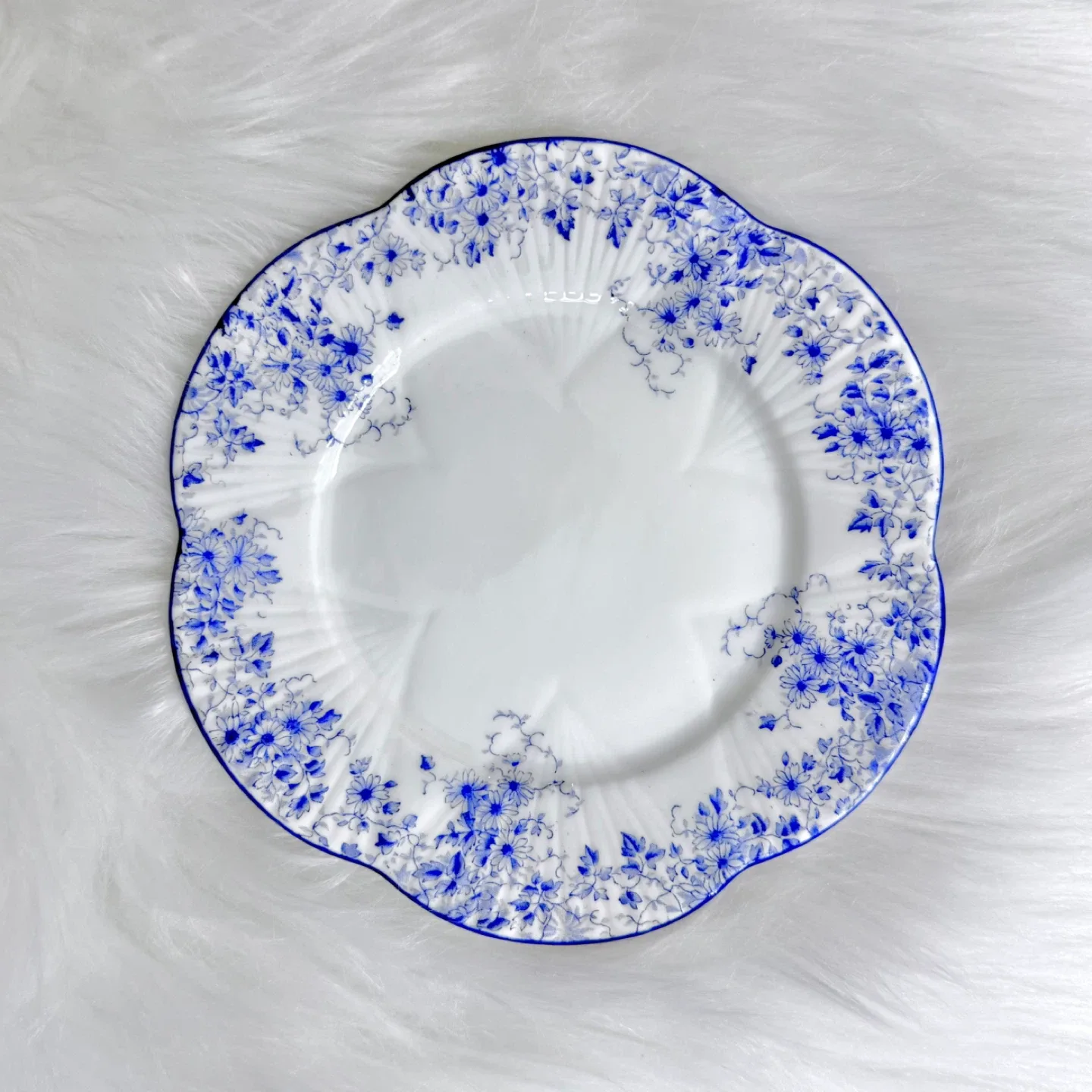 Set of 6 Shelley Dainty Blue 6” plates thumbnail