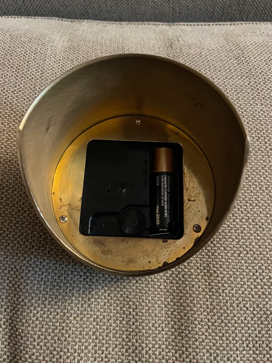 Brass Vintage Ship's Time Quartz Desk Clock image indicator(3)