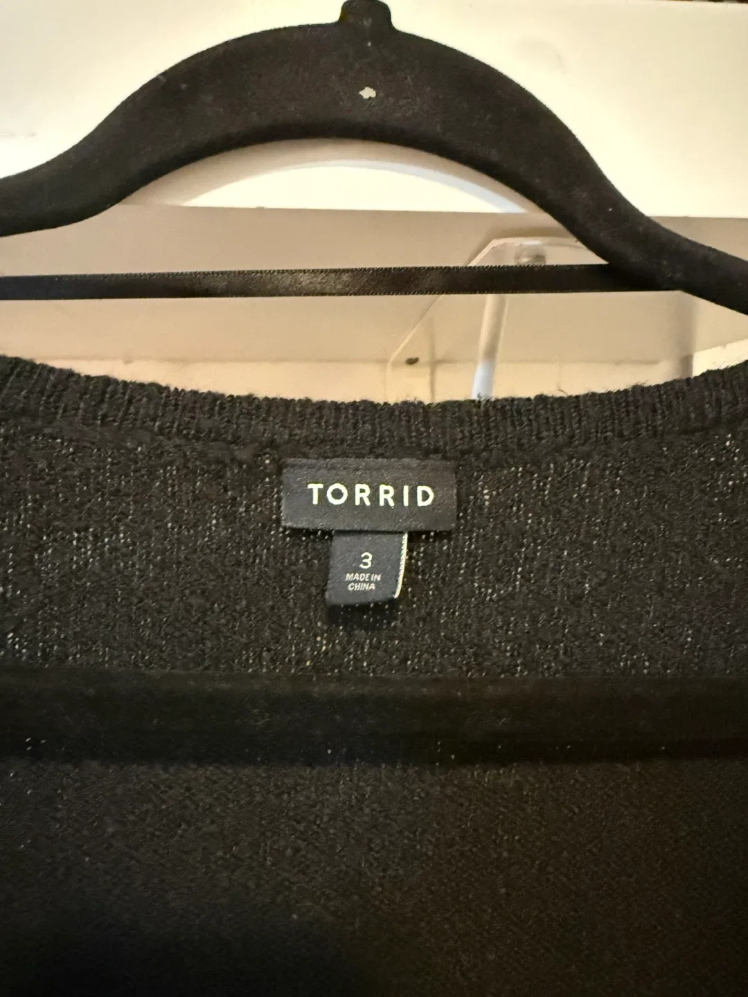 Torrid Black Wrap Front Cozy Sweater — Size 3 (3X / 22–24) image indicator(4)