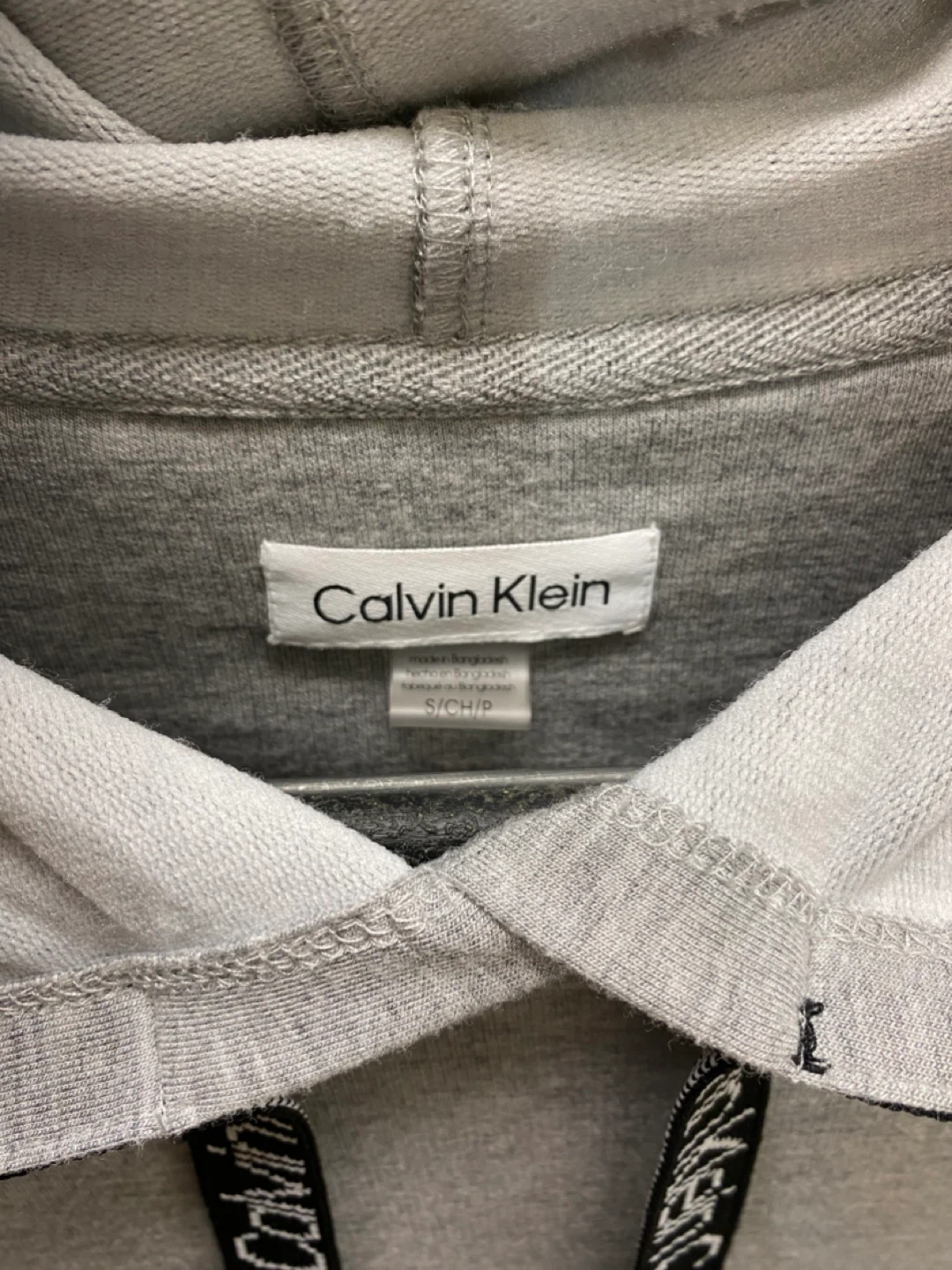 Calvin Klein Soft Grey Hoodie Dress Short Sleeves Size - Small - photo 4