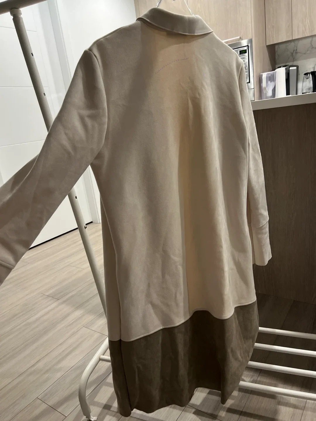 Zara Beige/Brown Coat - Size M image indicator(5)