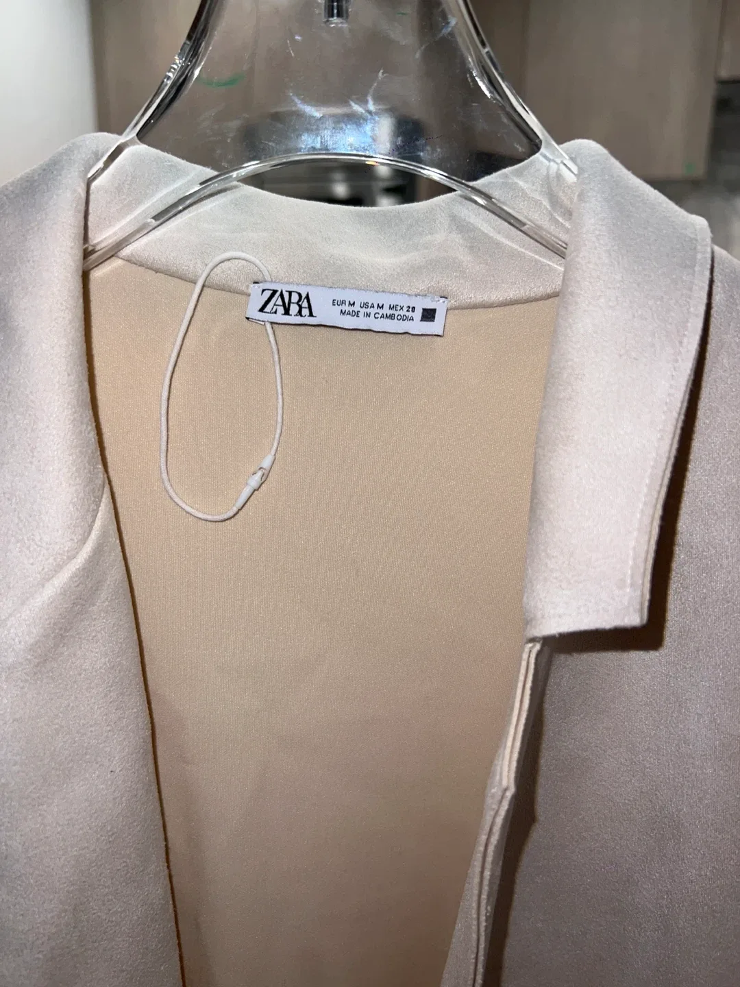 Zara Beige/Brown Coat - Size M image indicator(2)