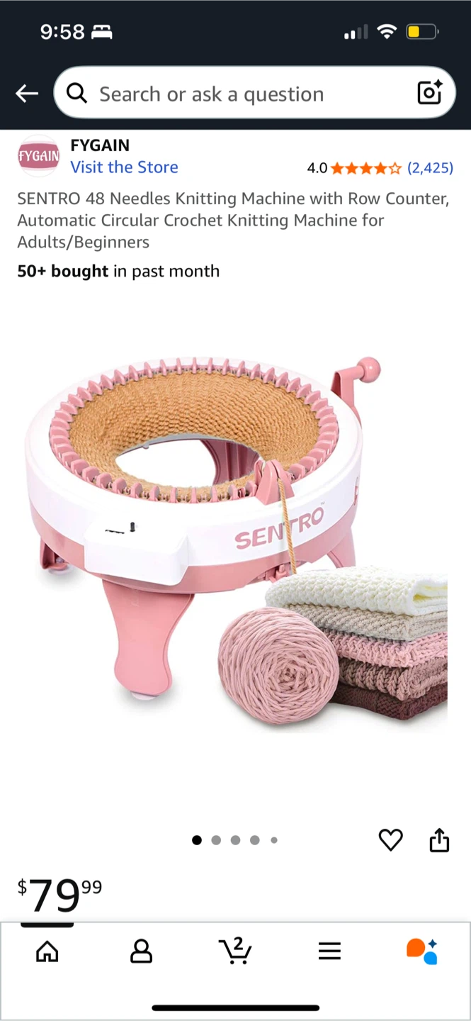 SENTRO 48 Needles Knitting Machine - New!