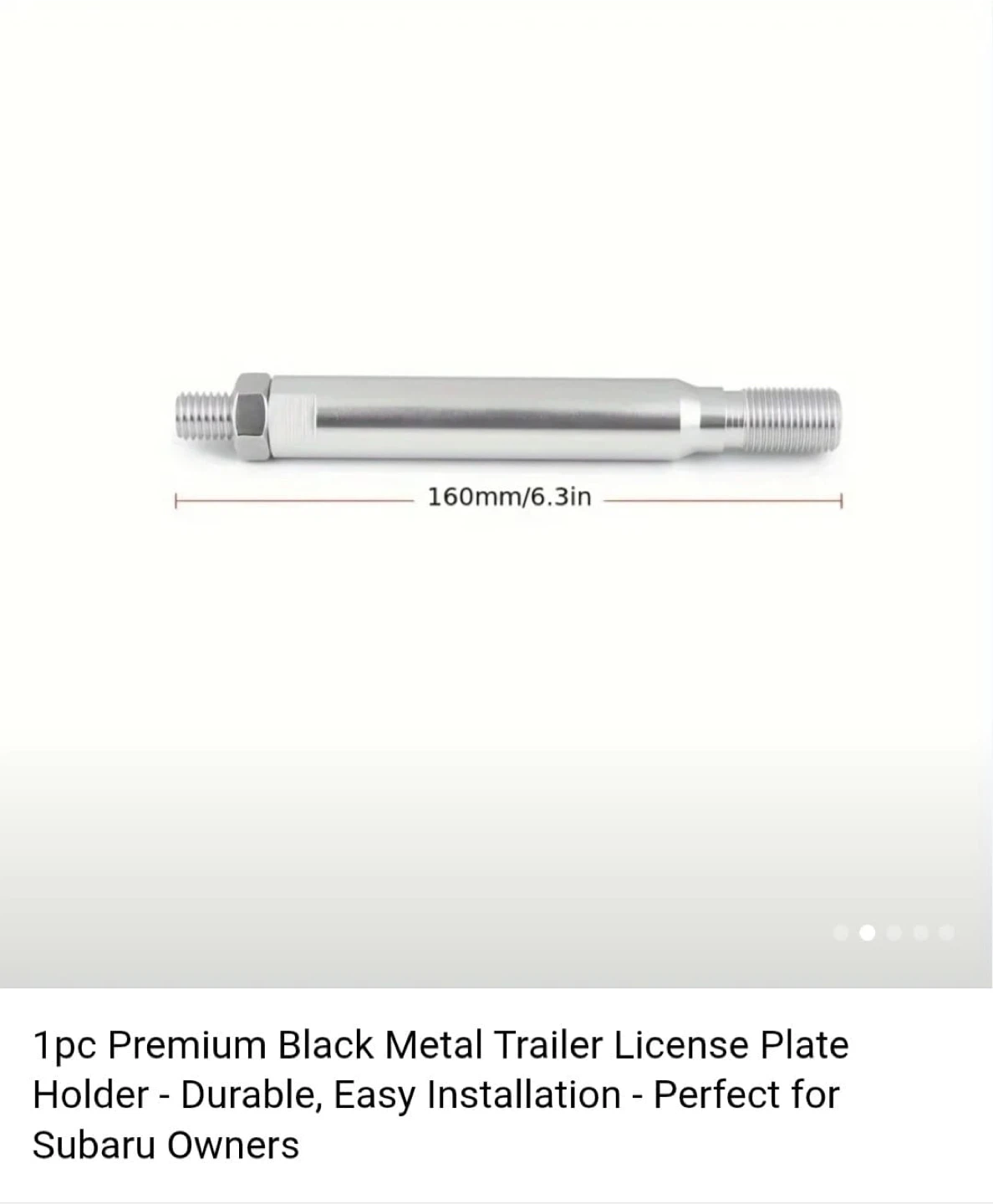 Premium Black Metal Trailer License Plate Holder - photo 3