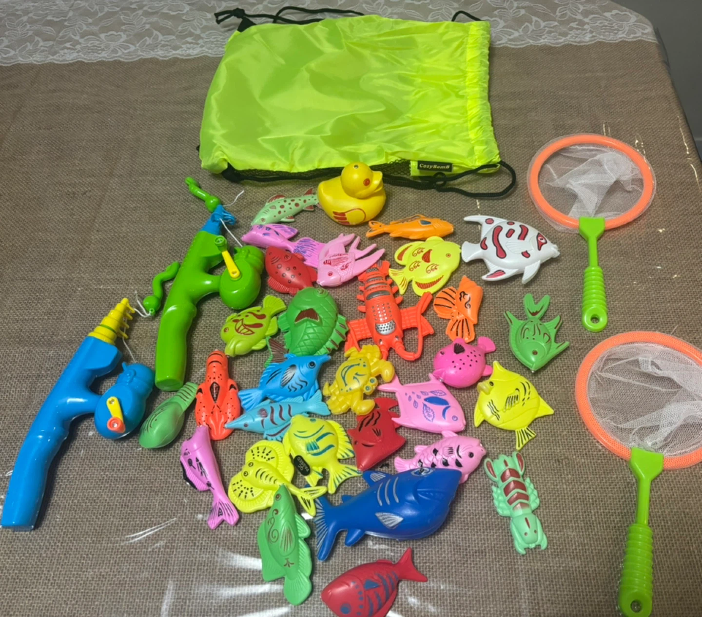 CozyBomb Fishing Game Set with Drawstring Bag - photo 2