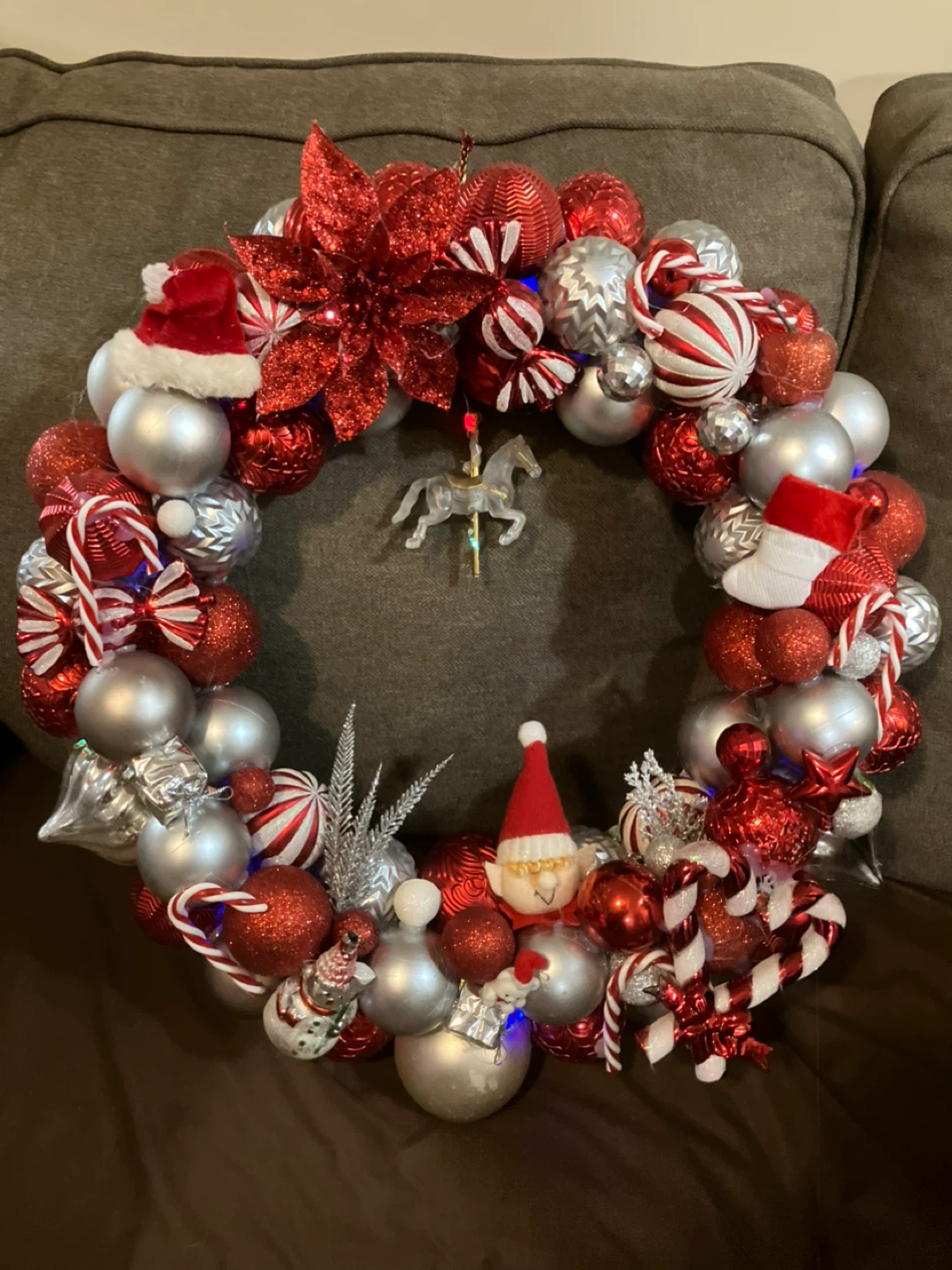 Handmade Christmas Ornament Wreath - photo 2