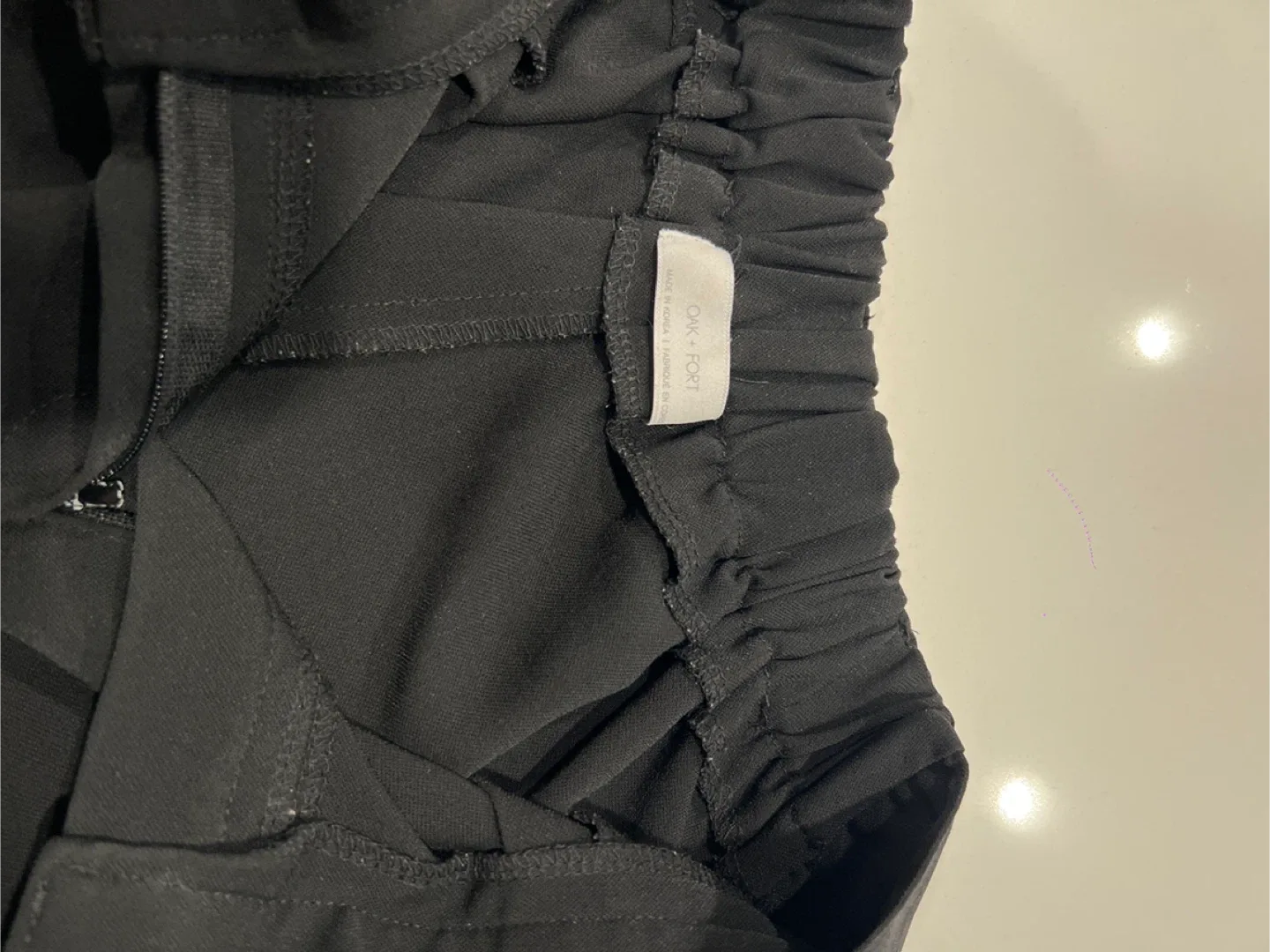 Oak + Fort Black blazer Pants image indicator(3)