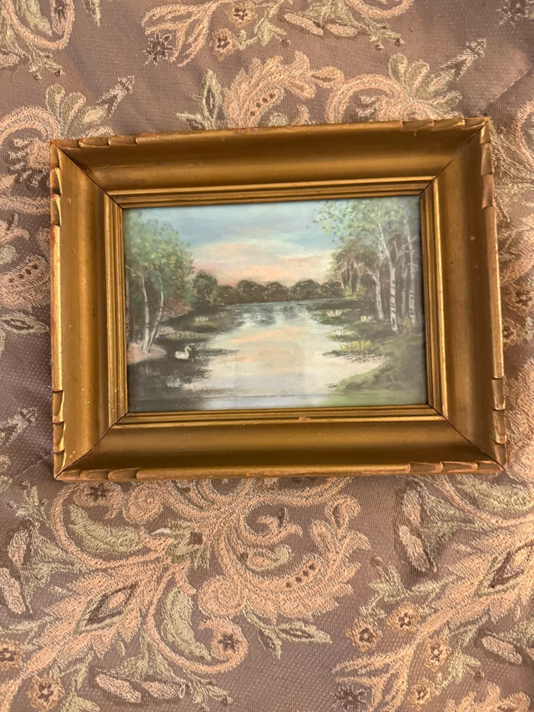 Vintage Framed Landscape Painting
