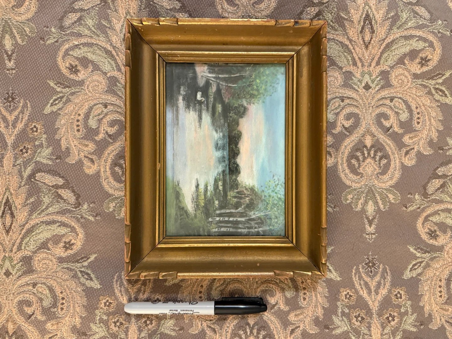 Vintage Framed Landscape Painting - photo 2