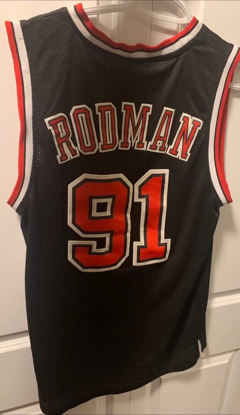 Adidas NBA Bulls Rodman Jersey Size M image indicator(2)