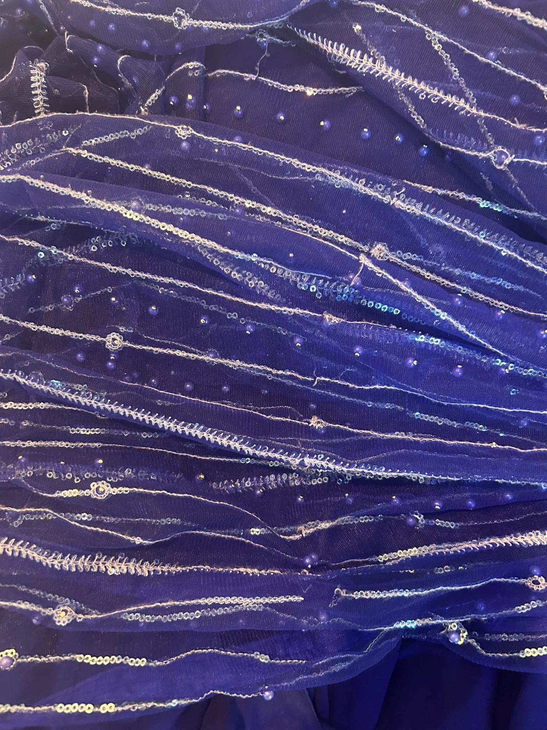 Blue Lehenga Saree - photo 3
