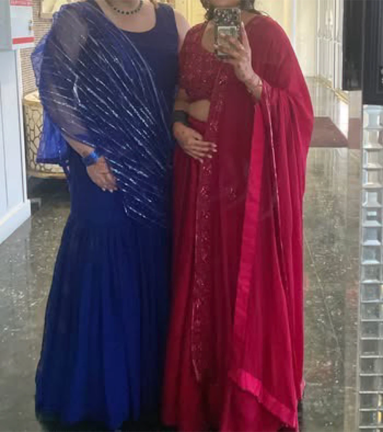 Blue Lehenga Saree