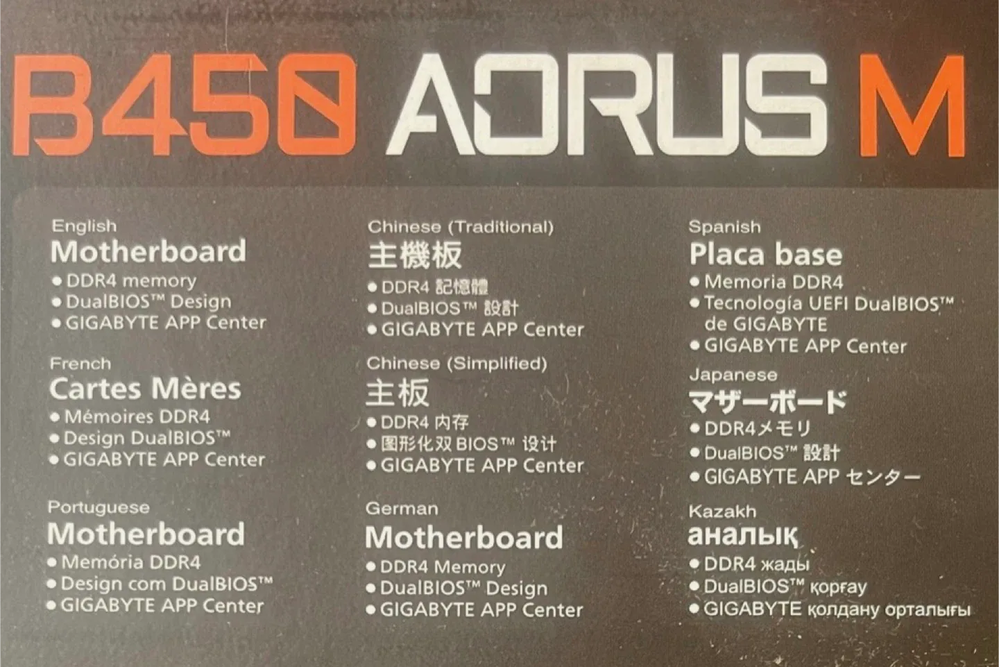Gigabyte Aorus B450M Gaming Motherboard - AMD Socket AM4 image indicator(3)
