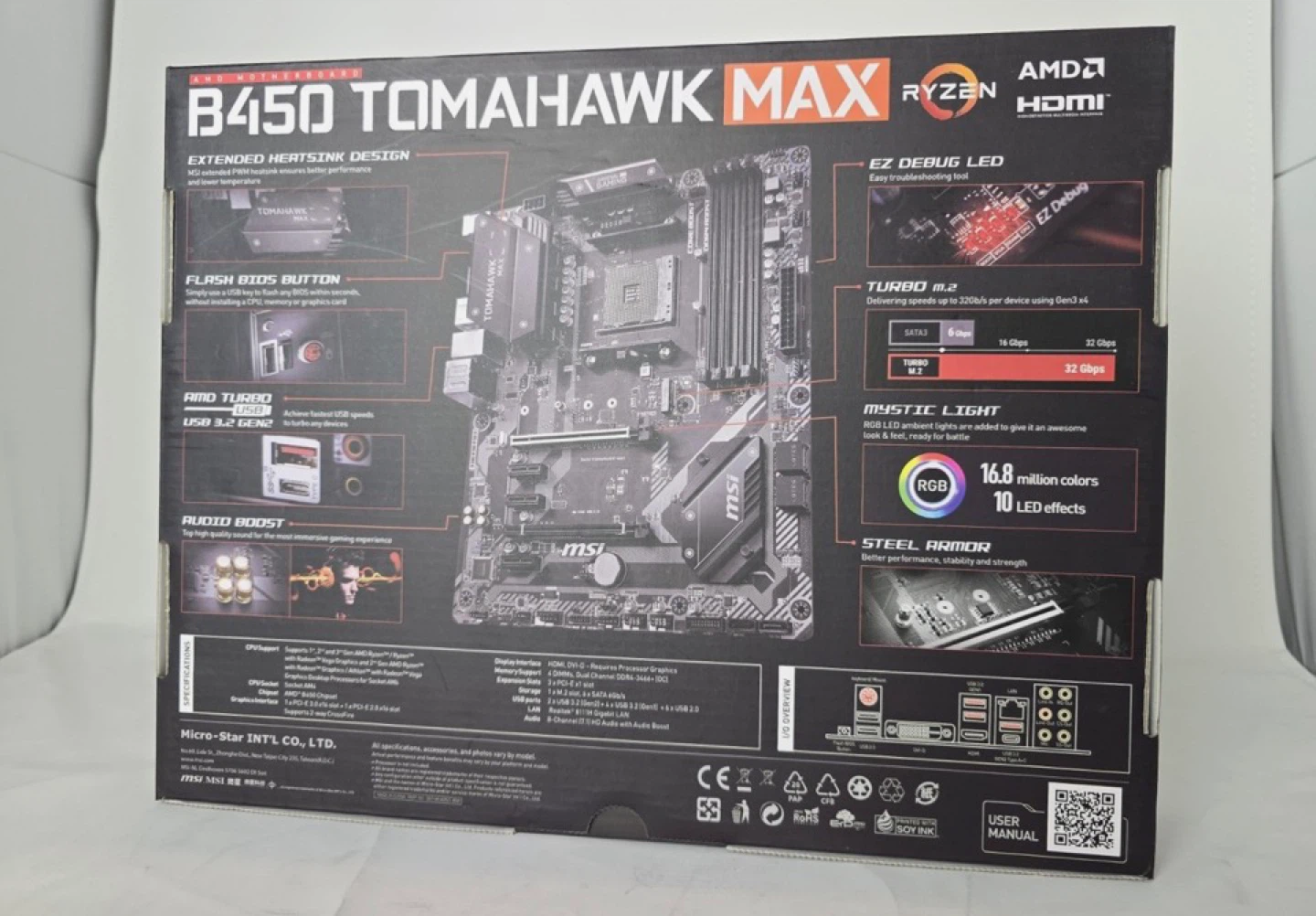 MSI B450 Tomahawk Max Motherboard - photo 2