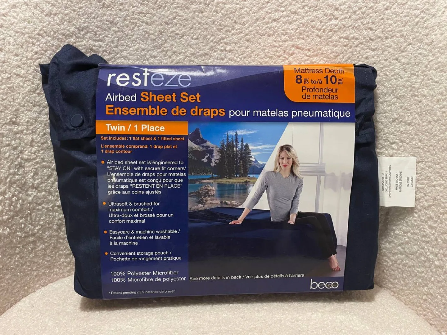 resteze Airbed Sheet Set - Twin/1 Place - New thumbnail