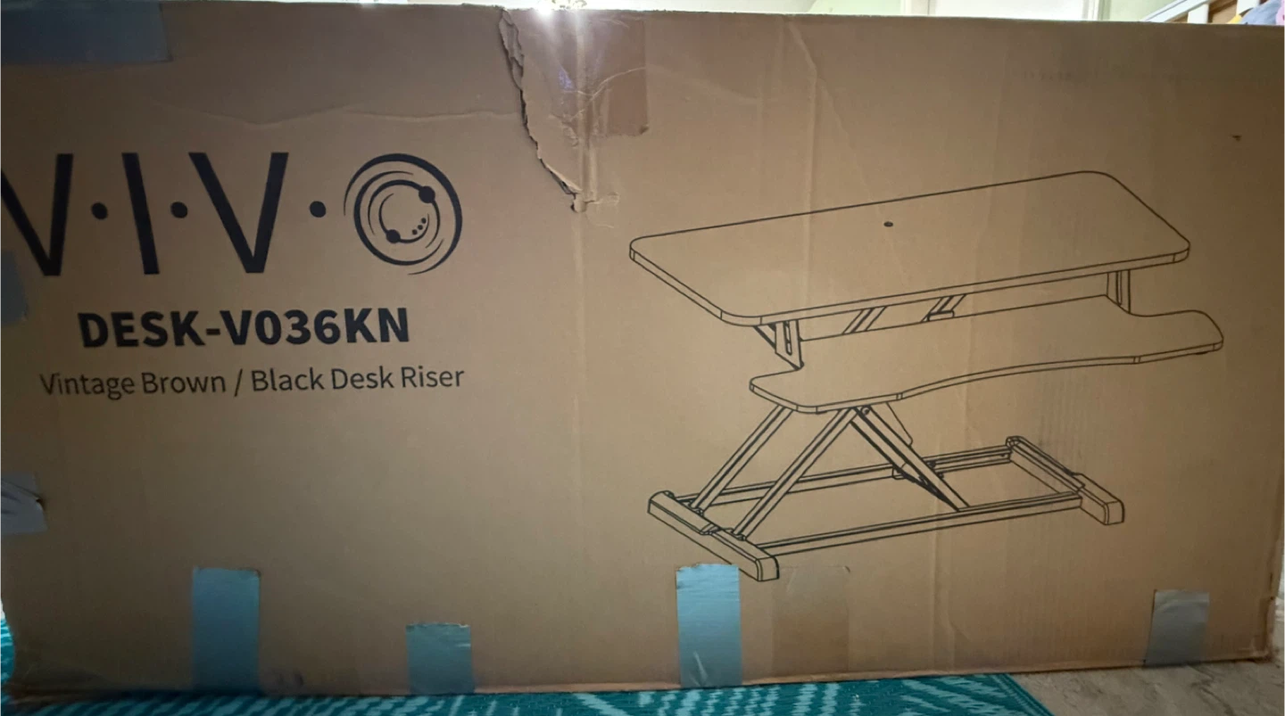 VIVO DESK-V036KN Vintage Brown/Black Desk Riser - photo 3