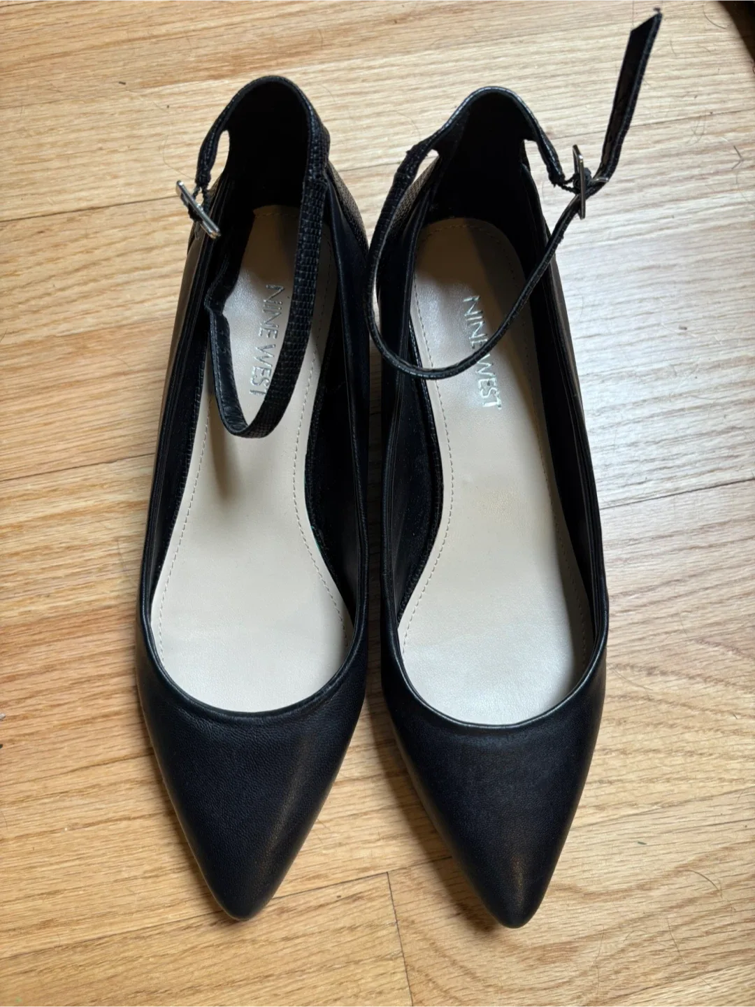 Nine West Black Heels - Size 6.5M 🧡 thumbnail