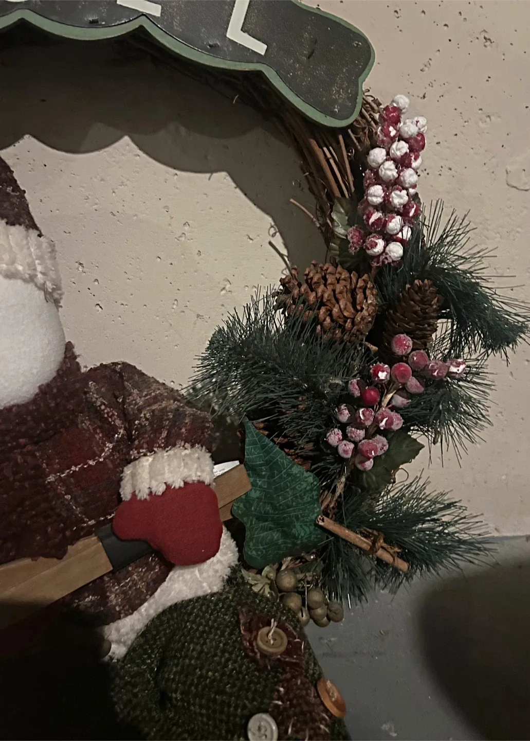 Noel Christmas Wreath with Snowman image indicator(8)