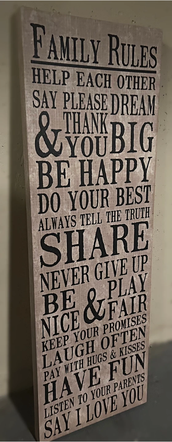 Family Rules Wall Decor - photo 3