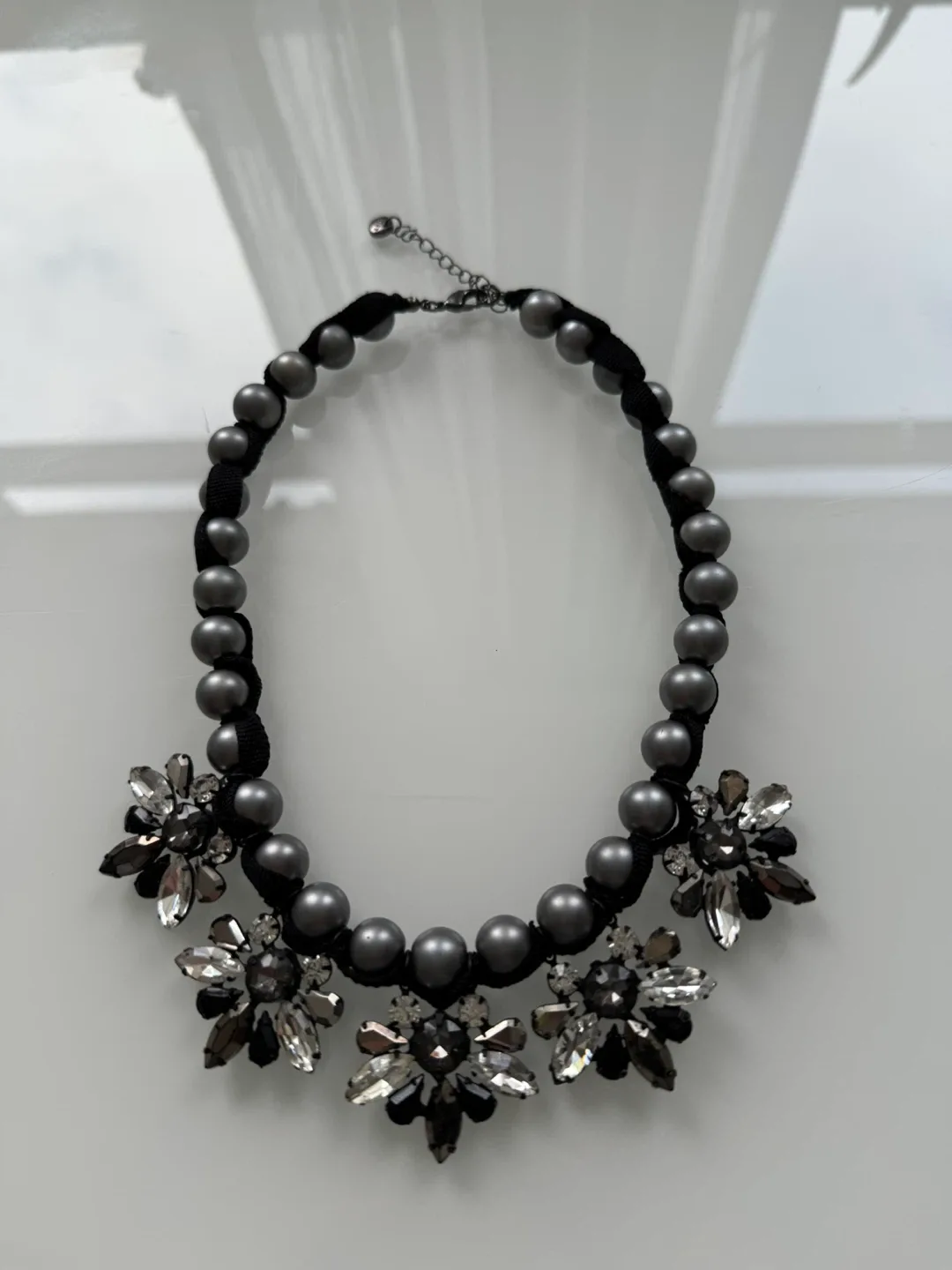 Statement Necklace - Black & Grey image indicator(2)
