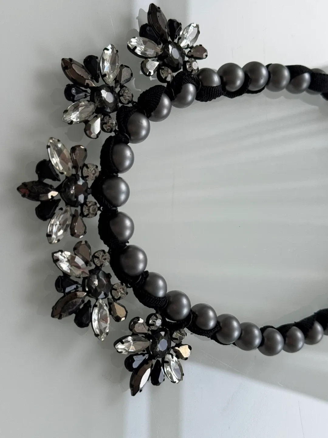 Statement Necklace - Black & Grey image indicator(4)