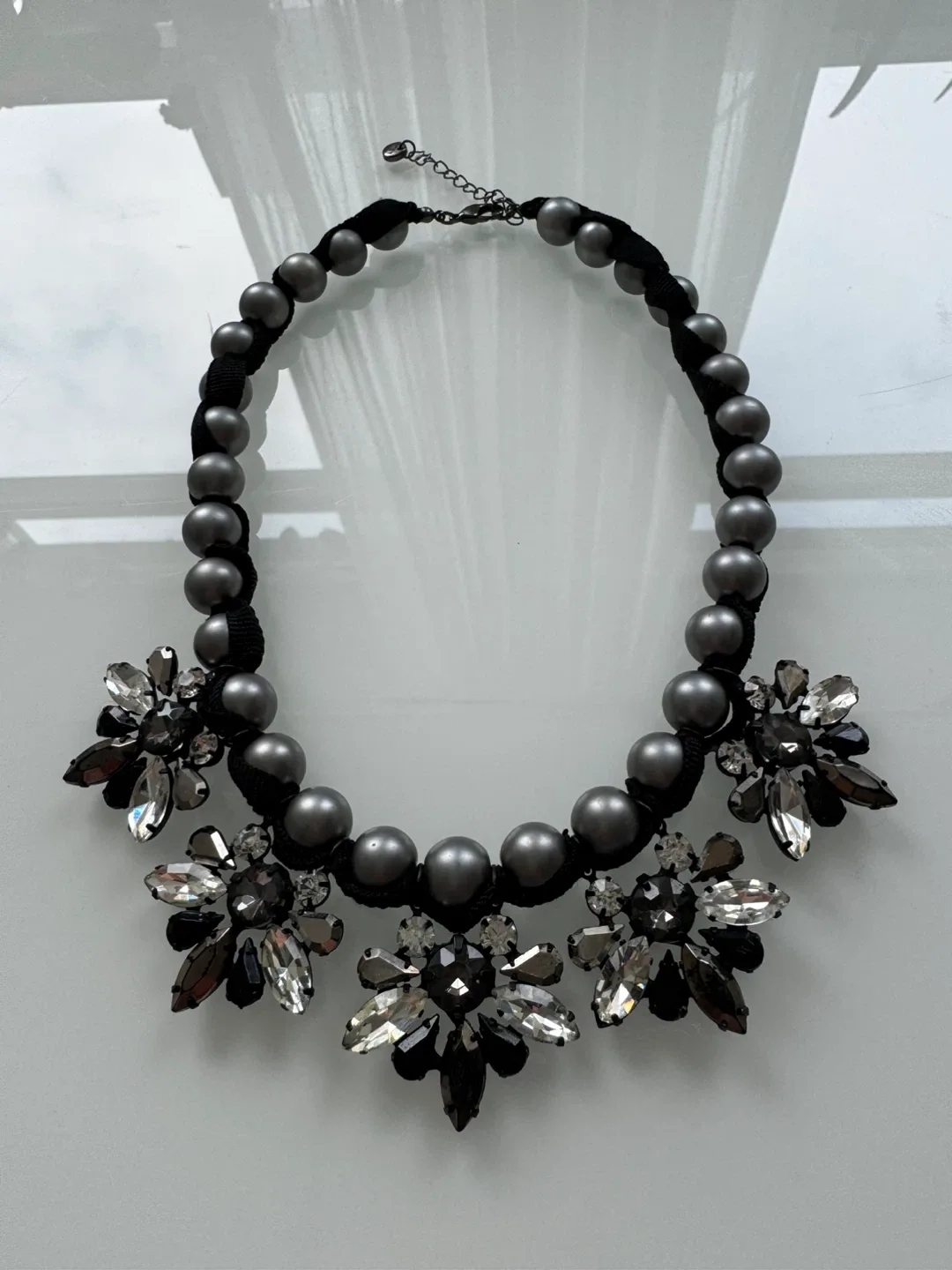 Statement Necklace - Black & Grey image indicator(3)