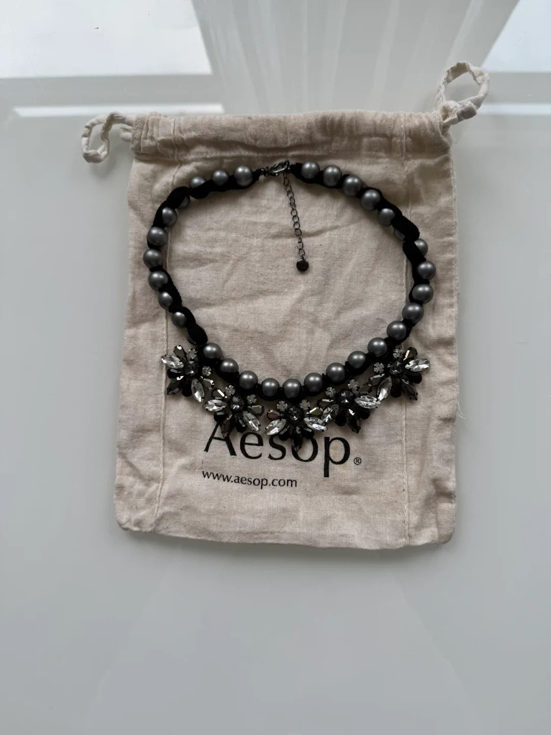 Statement Necklace - Black & Grey image indicator(7)