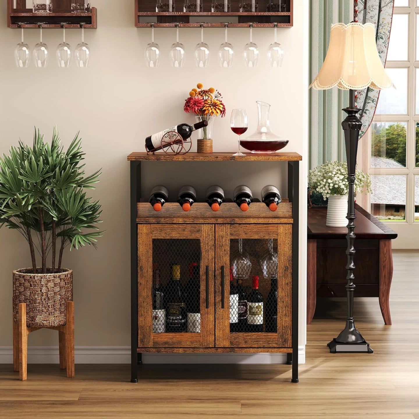Bar cart cabinet