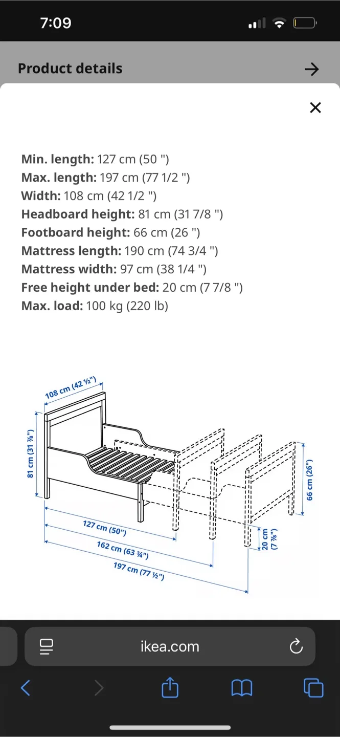IKEA Extendable Junior Bed image indicator(2)