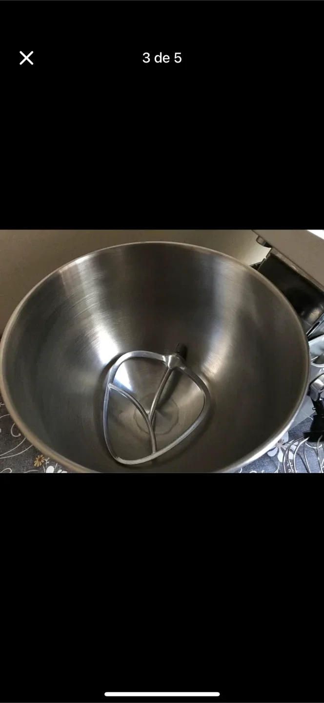 Silver Stand Mixer with Attachments image indicator(3)