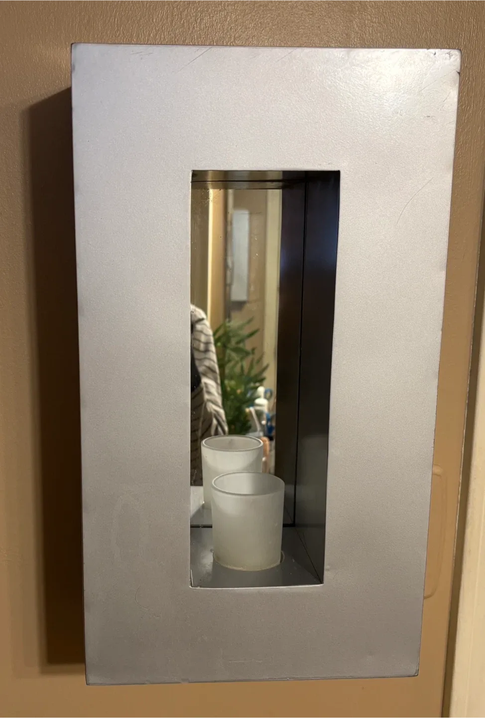 Silver Wall Mounted Mirror Candle Holder ❤️ image indicator(3)