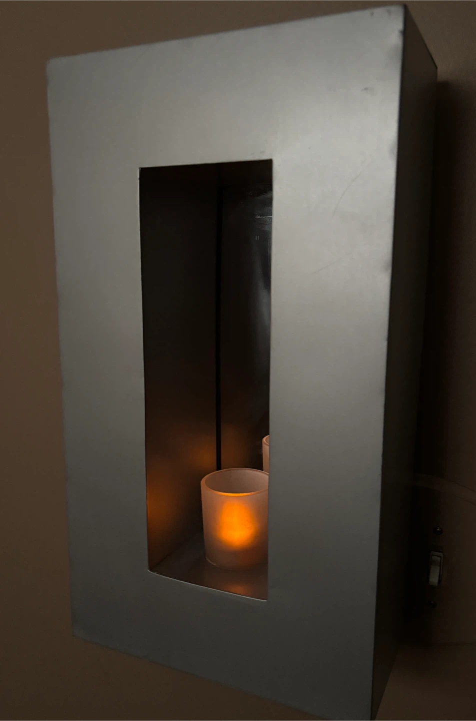 Silver Wall Mounted Mirror Candle Holder ❤️ - photo 2