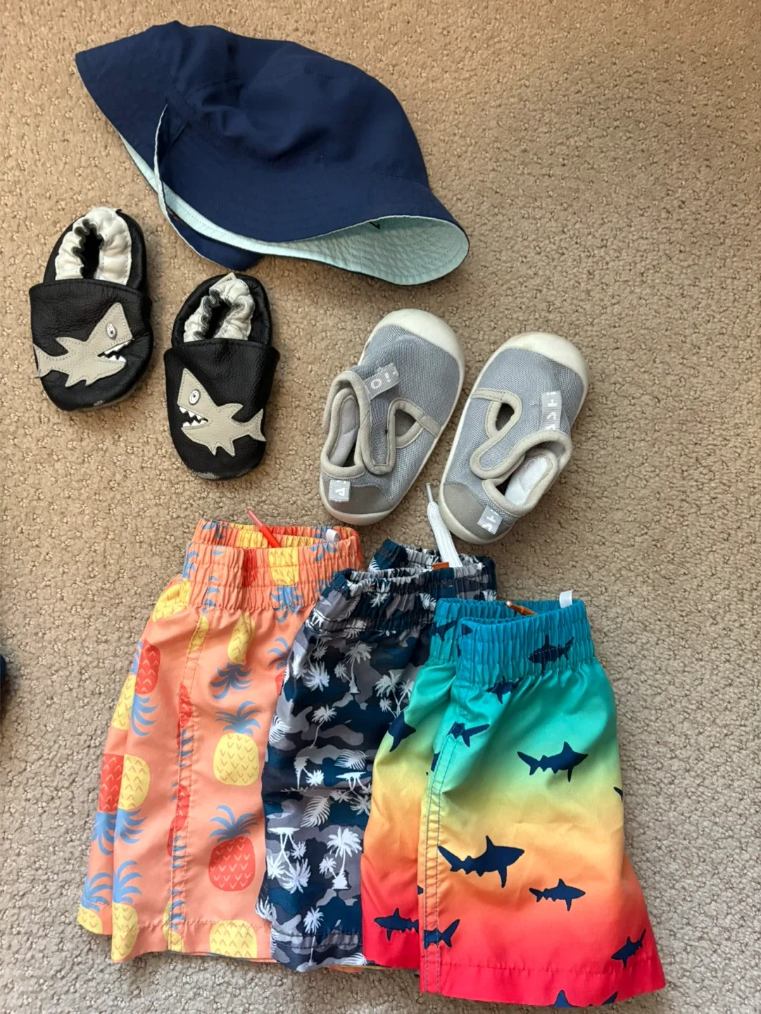 Kids' Clothing Bundle: Shorts, Pants, Jackets, Shoes, Hat image indicator(3)