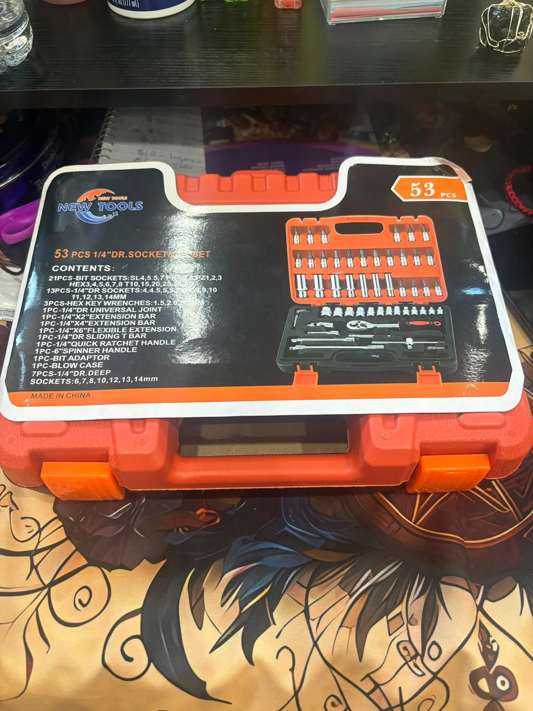 New Tools 53 Pcs 1/4"Dr. Socket Set - photo 2
