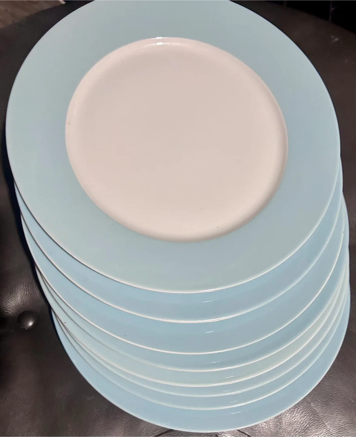 IKEA Light Blue Dinner Plates (Set of 8) image indicator(5)