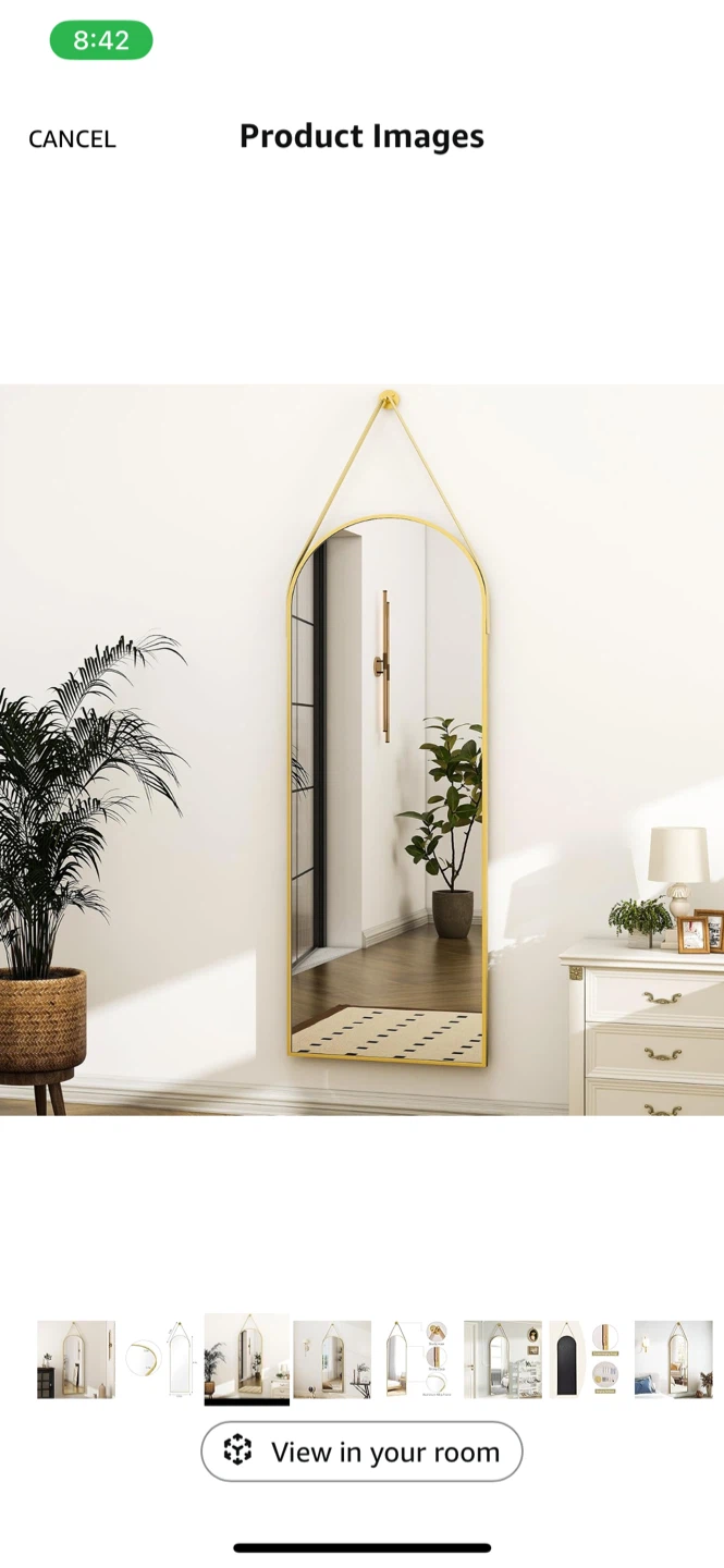 Wall Mounted Mirror - 47 x 15.6 inches