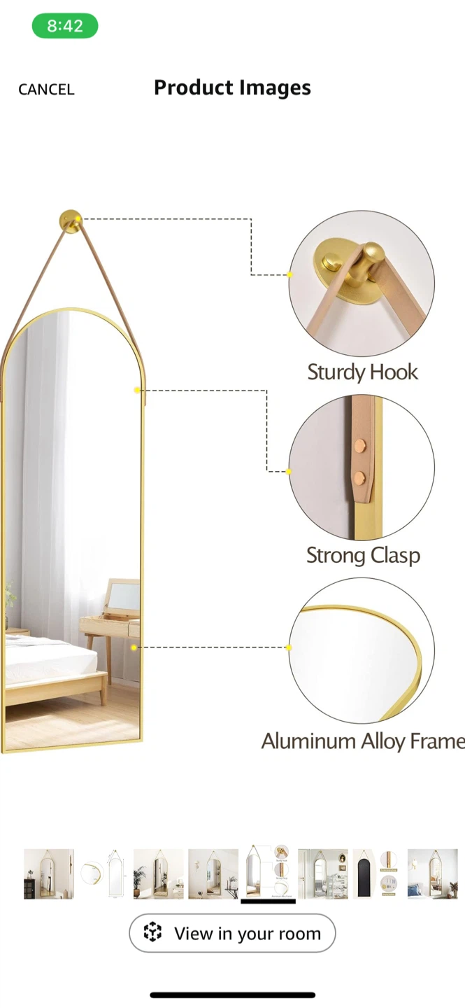 Wall Mounted Mirror - 47 x 15.6 inches - photo 4