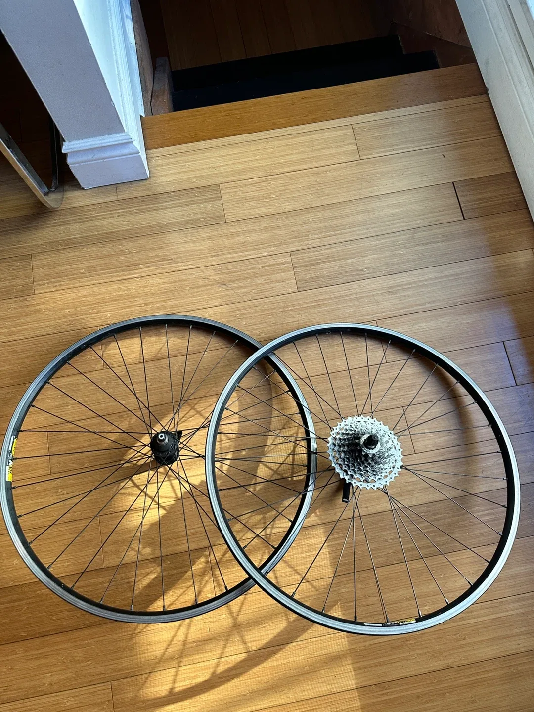 VINTAGE 26” MAVIC CANNONDALE MTB WHEEL SET MOUNTAIN BIKE RIMS thumbnail
