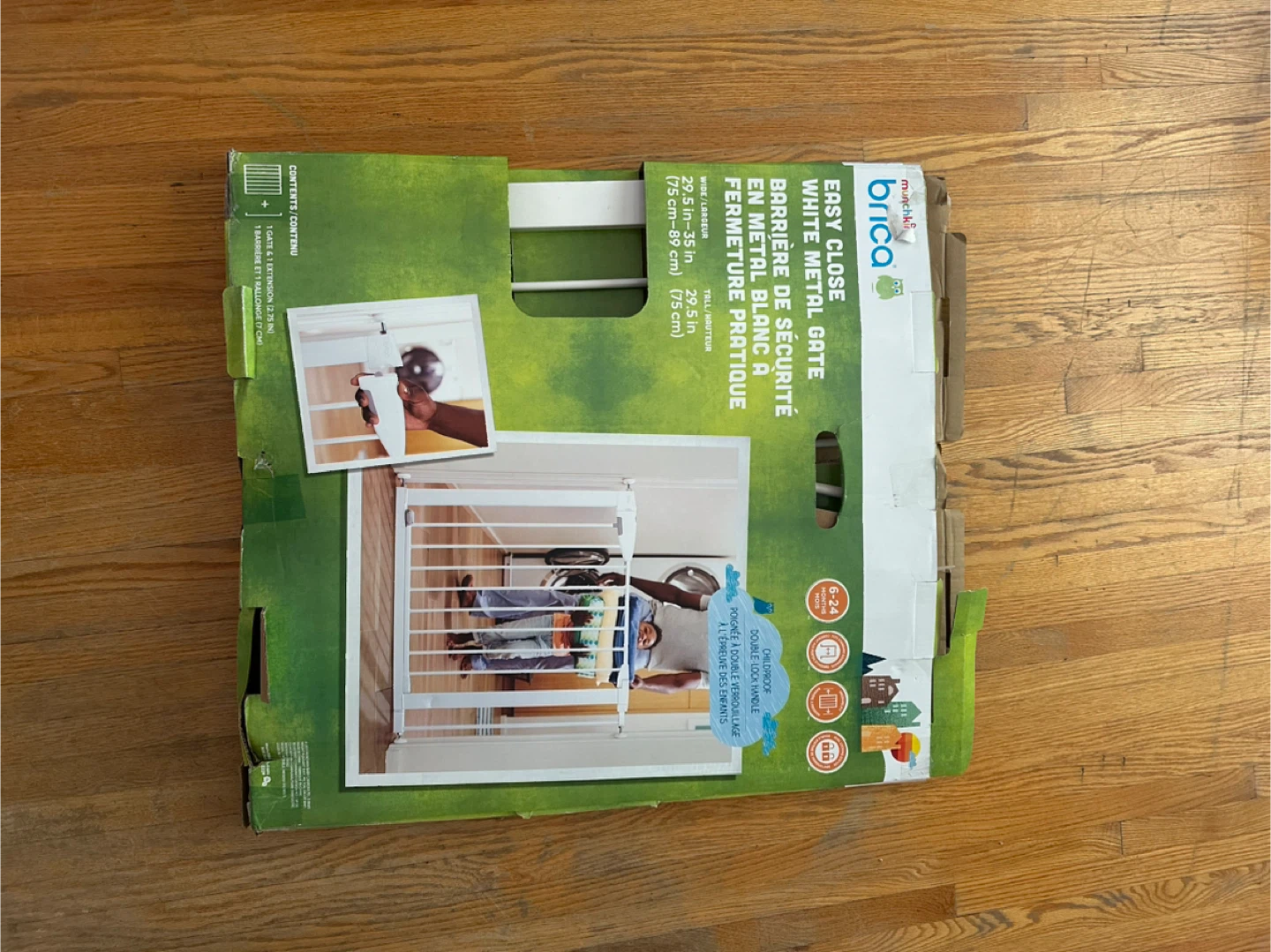 Munchkin Brica Easy Close White Metal Gate - photo 2