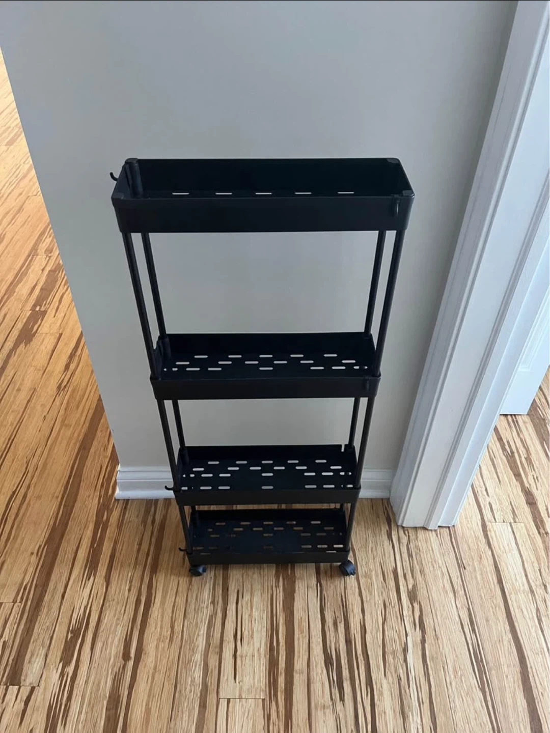 Black Rolling Cart/Bathroom Caddy - 4 Tier