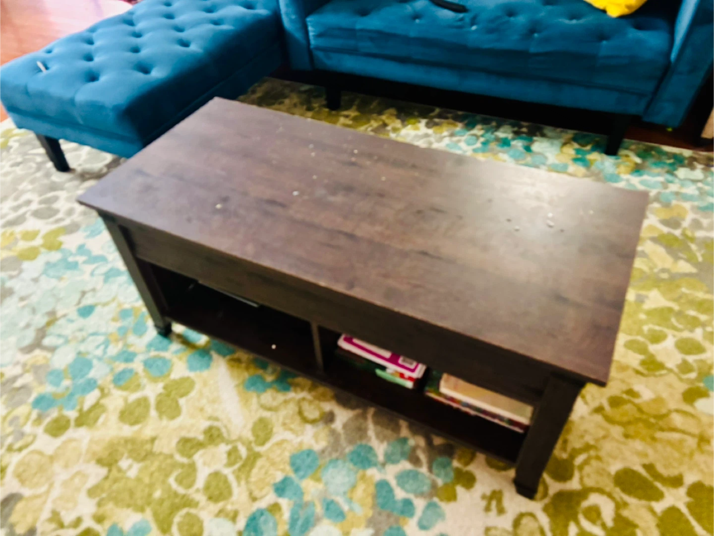 Lift Top Coffee Table - Dark Brown